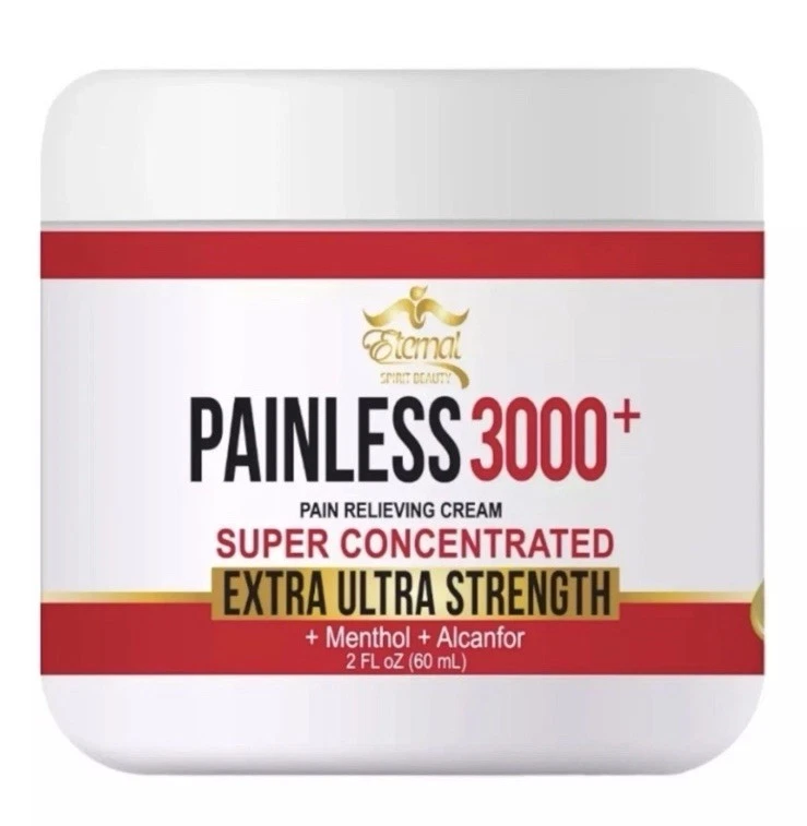 ETERNAL SPIRIT BEAUTY ETERNAL PAINLESS PAIN RELIEVING CREAM NEW REINFORCED 2 OZ EXTRA ULTRA STRENGTH
