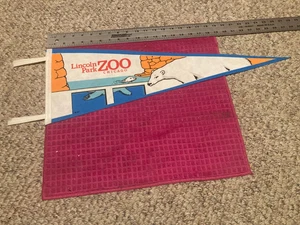 VTG Lincoln Park Zoo Chicago ILLINOIS IL Pennant Banner POLAR BEARS - SHIP FAST - Picture 1 of 4