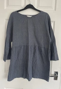 Seasalt Women's Top - navy Dock Point Gathered Top - UK 16 - Geometry Harbour - Picture 1 of 7