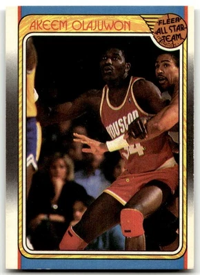 1988-89 Fleer #126 Akeem Olajuwon Houston Rockets Estado quase perfeito sem reserva! - Imagem 1 de 2