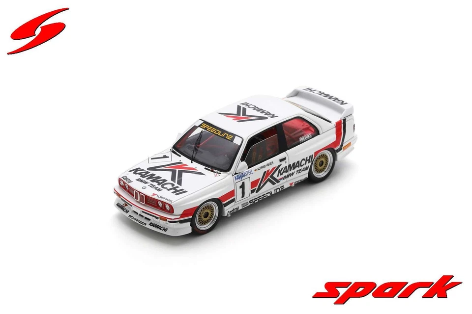 Spark SA251 1/43 BMW M3 E30 No.1 Macau Guia Course 1989 Altfrid Heger Limité