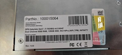 PC Module OPS i7, 8Go RAM DDR4, 512Go Stockage, Wifi AX210, TPM + Adaptateur - Image 1 of 4