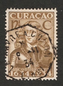 1934 Netherlands Antilles, Curacao Sc# 117 - 12½c Jacob Binckes. Used Cv$7.50 - Picture 1 of 1
