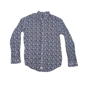 Vineyard Vines Herren XS Slim Fit Murray Hemd All Over Fisch Knopfleiste - Bild 1 von 7