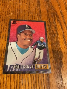 Tarjeta de béisbol 1993 Bowman #703 Ken Griffey Jr. & Sr. Seattle Mariners padre hijo - Imagen 1 de 3