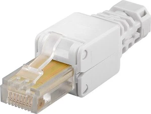 Connecteur CAT 5/6 Tool-less RJ45 avec protection contre les plis ; CAT 5/6 RJ45 TOOLLESS PLUG UTP - Photo 1/3