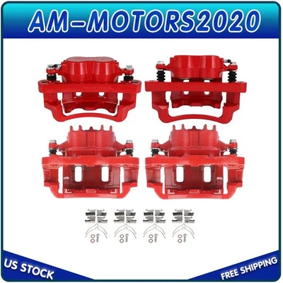 Pinzas de freno delanteras y traseras con kit de soporte para Ford F-250 Super Duty 2000-2004 Foto 1 de 4