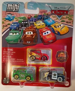 Pixar Cars Radiator Springs Race and Rescue Mini Racers Chick McQueen Sheriff - Picture 1 of 7