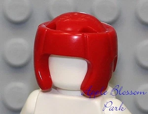 NEW Lego City Minifig RED SPORT GEAR HELMET -Minifigure Boxing/Wrestling Cap Hat - Picture 1 of 1