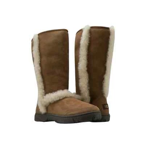 UGG Women's Australia Sunburst Tall Boots, Chestnut Size 6M - Picture 1 of 6