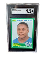 1989 Score Barry Sanders Rookie Card #257 SGC 9.5 MINT+ HOF LIONS