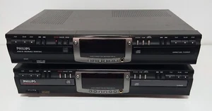 2 Philips CDR 765/17 Dual Doppeldeck Audio CD Player/Recorder, 1 funktioniert, 1 Teile - Bild 1 von 13
