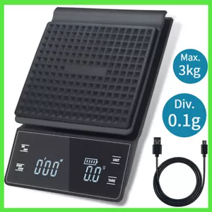 Mini Kaffeewaage Digitale Barista Waage USB Espresso Waage Feinwaage mit Timer - Bild 1 von 13