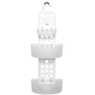 Duschablage Verstellbar Duschkorb mit Haken Aufbewahrungskorb Badkorb Kunststoff - Bild 1 von 3