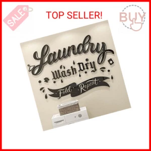 DecorSmart Laundry Room Decor Sign Farmhouse Laundry Sign Wall Decor 139 (Black) - Picture 1 of 2