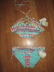 Womens HOBIE 2 piece bikini bathing suit swimsuit sz S Sm / M Md NWT - Picture 1 of 1