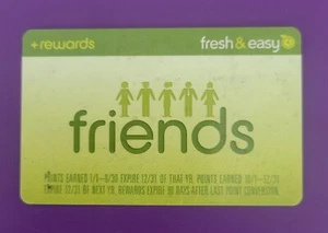 Fresh & Easy Rewards Friends Card Used No longer in Business - Picture 1 of 2