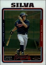 2005 Topps Chrome Update Atlanta Braves Baseball Card #121 Johan Silva FY RC