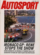 Autosport 11 May 1989 - Monaco Grand Prix, F3, Donington BTCC, Jody Scheckter
