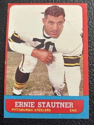 Ernie Stautner 1963 Topps Football Card  #129 Pittsburgh Steelers NM - Image 1 of 2