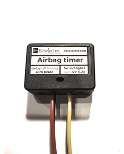 LED Car SRS airbag light timer switch time relay 1-10 sec kit delay off 12V 0.15 - Picture 1 of 10
