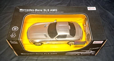 RASTAR Mercedes-Benz SLS AMG R/C Remote Control Car  1:24 Scale Silver - Image 1 of 4