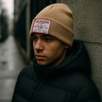 Gorro tejido tostado True Religion | Talla OS Foto 1 de 4