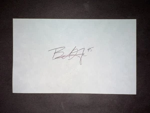 Tarjeta índice firmada 3x5 Brandon Gomes, RAYS (debut 2011) (HS) - Imagen 1 de 1