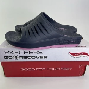 Sandalias Skechers Go Recover Refresh ajuste de arco azul marino deslizables para mujer talla 8 - Imagen 1 de 9