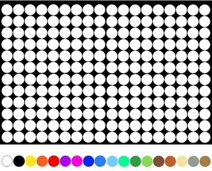 1300 Points De Colle 15Mm Blanc Cercle Point Autocollant Inventaire Cercles - Afbeelding 1 van 2