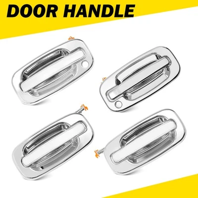 Chrome Exterior Door Handles Front Rear LH RH for 2002-06 Cadillac Escalade EOA - Image 1 of 4