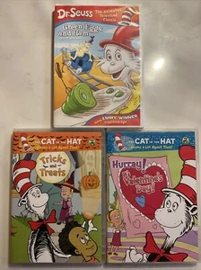 The Cat in the Hat Hurray Its Valentines Day + 2 More DVD Lot for Kids Dr. Seuss - Picture 1 of 7