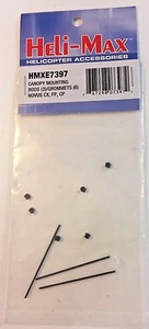 HELI-MAX Canopy Mounting Rods / Grommets for Novus CX, FP, CP HMXE7397 RC Part - Picture 1 of 1