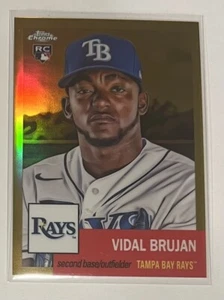 VIDAL BRUJAN - 2022 Topps Chrome Platinum - Gold Refractor RC #’d /50 - Rays - Picture 1 of 2