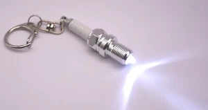 LED Spark Plug Keychain Keyring Mechanic Gift Motorsport JDM Performance - Picture 1 of 8
