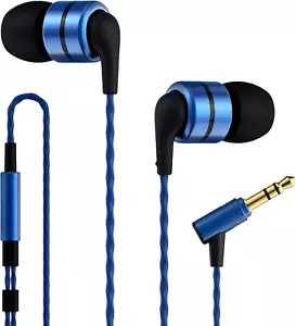 E80 Wired Earbuds No Microphone Hifi Stereo Earphones Noise Isolating in Ear Hea - Picture 1 of 8