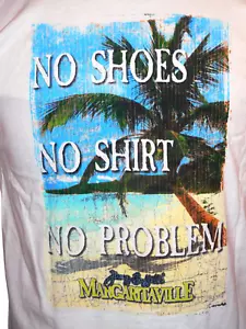 Jimmy Buffet's Margaritaville Med. T shirt nuova con etichetta no shirt no shoes Mohegan Sun - Foto 1 di 6