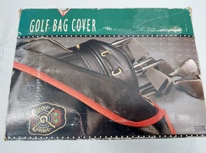 Vintage Swank Golftasche Abdeckung schwarz 1992 Golf Emblem NOS - Bild 1 von 7