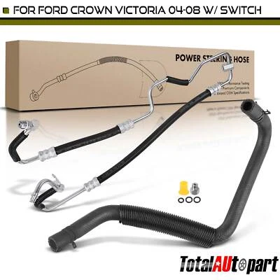 Power Steering Pressure & Reservoir Hose for Ford Crown Victoria 2004-2008 4.6L Foto 1 de 4