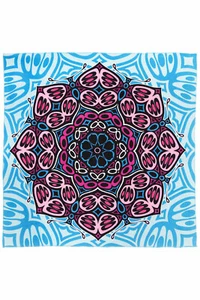 MÁSCARA DE PAÑUELO MANDALA POLILLA, BANDA PARA LA CABEZA, BUFANDA 22 X 22-100% ALGODÓN - Imagen 1 de 1
