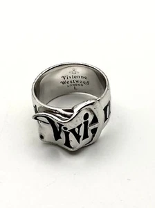 Vivienne Westwood London Large belt 925 sterling silver Ring size 8 - Picture 1 of 6