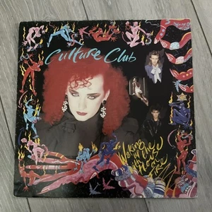 CULTURE CLUB - WAKING UP WITH THE HOUSE ON FIRE ORIGINAL UK VINYL LP plus insert - Picture 1 of 6