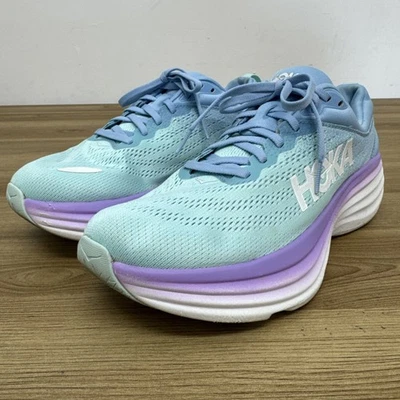 Zapatos para correr Hoka One One Bondi 8 Airy azul iluminado por el sol océano para mujer 9,5B Foto 1 de 4