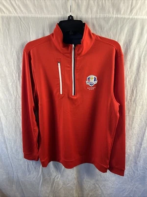 NWT Walter Hagen Men Performance 11 Ryder Cup All Season 1/4 Zip Red Size Medium - Изображение 1 из 4