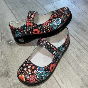 Alegria Paloma Midnight Garden Mary Jane Shoes with Black Soles 37 - Picture 1 of 10