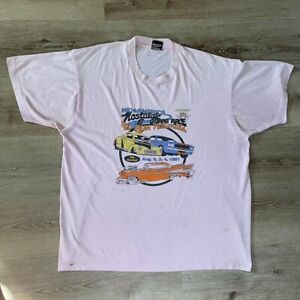 Vintage Mid America Nostalgic & Rod Run Drag Race Nationals 90s Hot rod tshirt