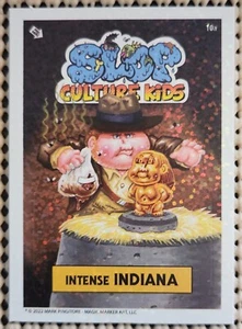 INTENSE INDIANA SLOP CULTURE KIDS SERIES 1 STICKER FOIL SP CHASE CARD DR. JONES - Picture 1 of 2