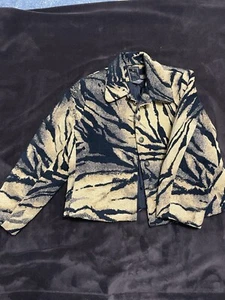 Mesmerize gold hellbraun Zebramuster Jacke Damen Large - Bild 1 von 8