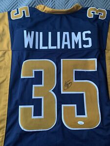 Aeneas Williams Autographed/Signed Jersey JSA COA St. Louis Rams LA