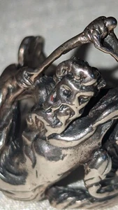 Poseidon Ring 925 silver Biker Gothic Neptune Steampunk Greek Good Large Size X - Afbeelding 1 van 10